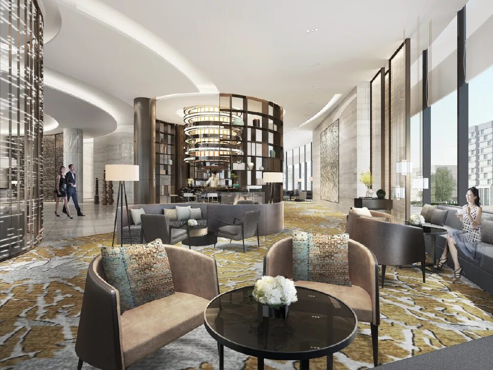 Площадь дизайн интерьера 44979654673dc7379cea0a32cd109560.png (1007 × 755) Hotel lobby design, Interior d