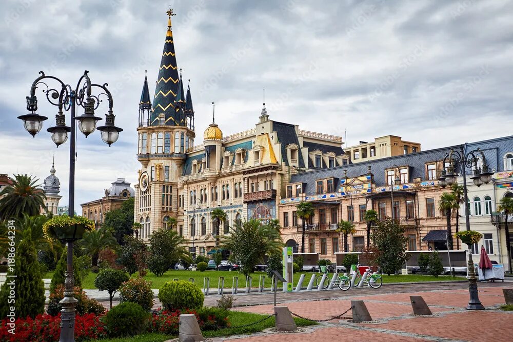 Площадь европы батуми фото Europe Square in Batumi фотография Stock Adobe Stock
