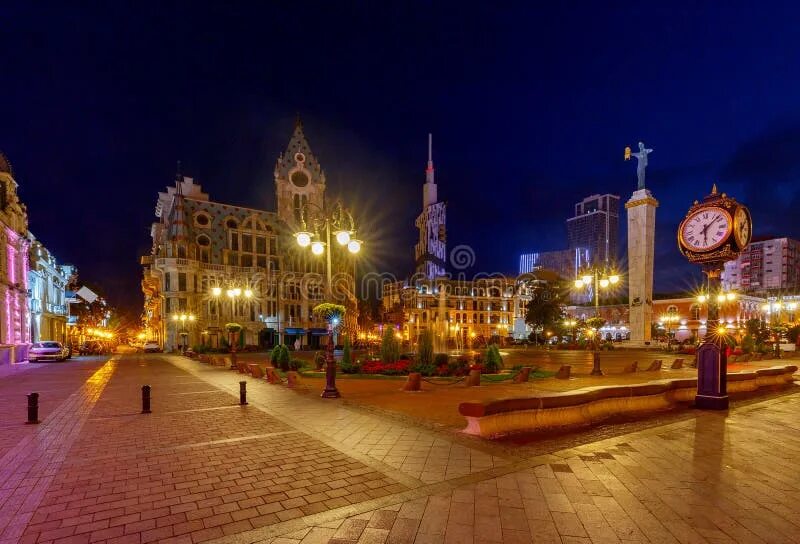 Площадь европы батуми фото Batumi. Square Piazza. stock photo. Image of building - 101305792
