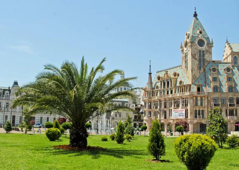 Площадь европы батуми фото BATUMI, GEORGIA MAY 25, 2015. View of Europe Square. Editorial Stock Image - Ima
