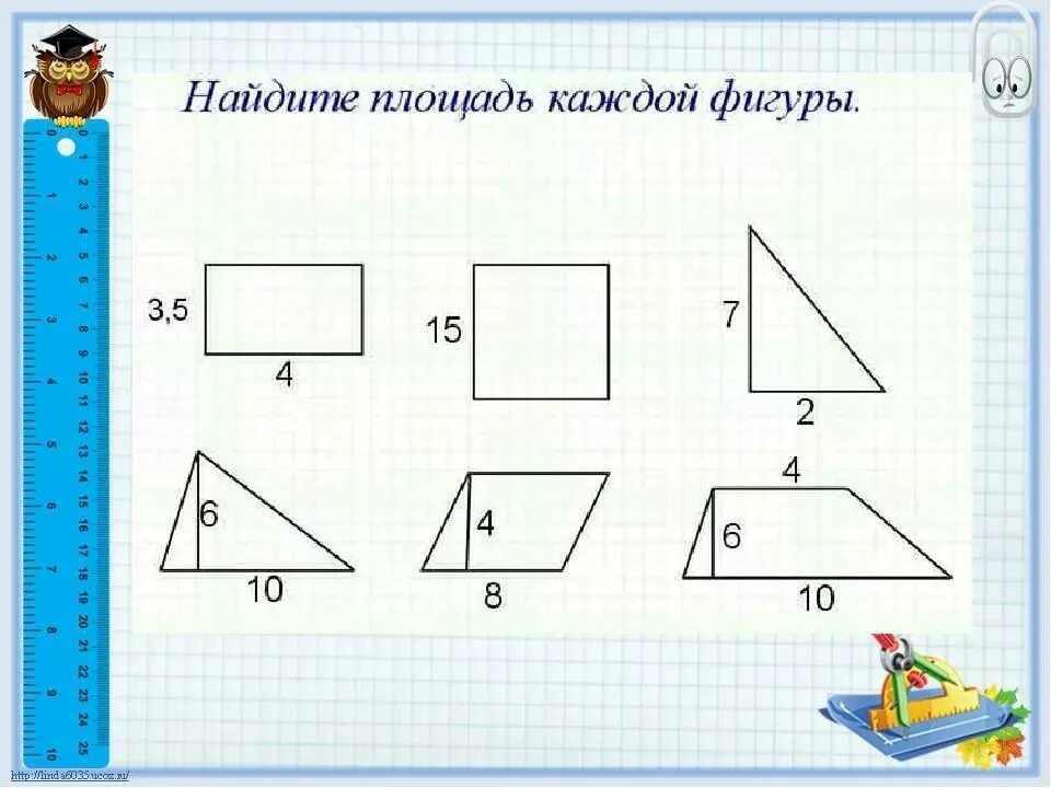 Площадь фигуры по фото Площади фигур 6 класс самостоятельная работа