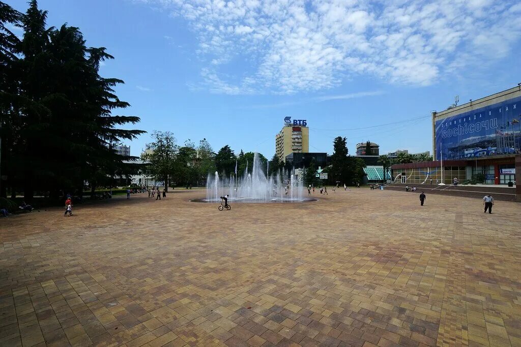 Площадь флага сочи фото Panorama: Navaginskaya square, landmark, attraction, Russia, Sochi, Tsentralniy 