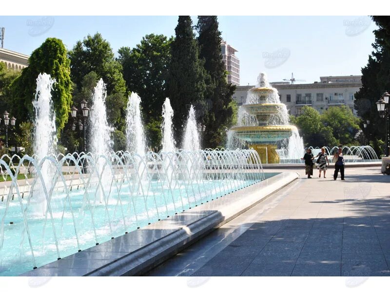 Площадь фонтанов фото Фонтаны города Баку: острова свежести в столичном мегаполисе - ФОТОСЕССИЯ