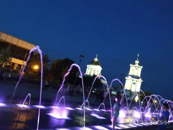 Площадь фонтанов воронеж фото Отзыв о Поющий фонтан на Советской площади (Россия, Воронеж) Очень красивое мест