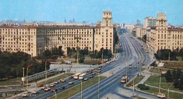 Площадь гагарина москва фото Ленинский проспект (до 1957 г. Большая Калужская улица), дома № № 30 и 37 Старые
