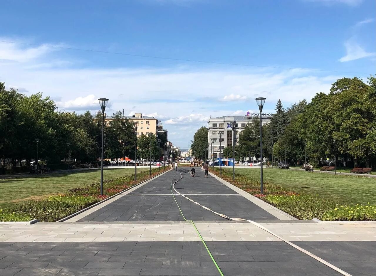 Площадь горького нижний новгород фото В сквере на площади Горького в Нижнем Новгороде завершается благоустройство (фот