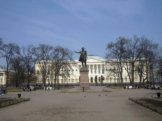 Площадь искусств фото Памятник Пушкину А.С. фото
