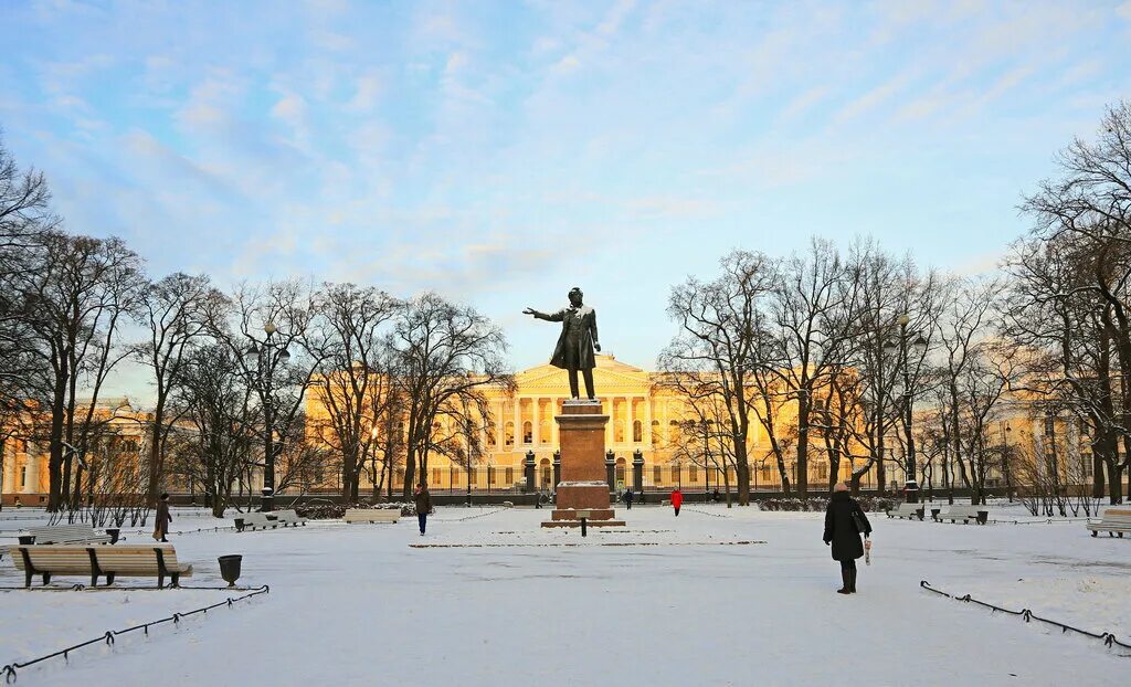 Площадь искусств фото Панорама: Александр Сергеевич Пушкин, памятник, мемориал, Санкт-Петербург, площа