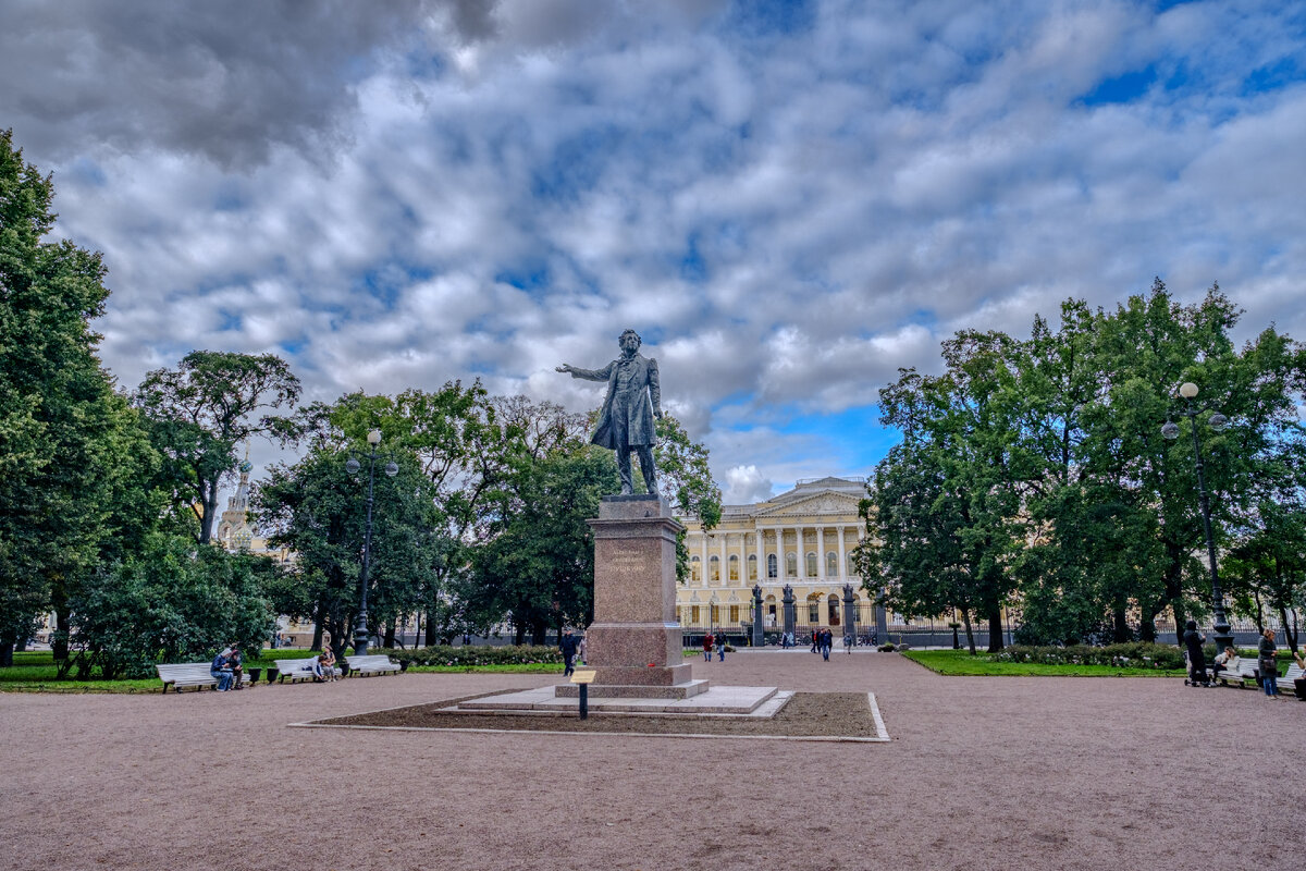 Площадь искусств фото Памятник А.С. Пушкину на площади Искусств. Блог Александра Дроздова Дзен