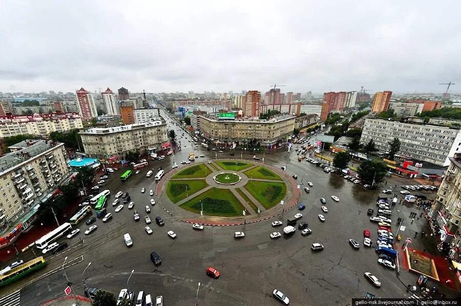 Площадь калинина новосибирск фото Схему движения по кольцам меняют в Новосибирске Смена дорожных знаков и приорите
