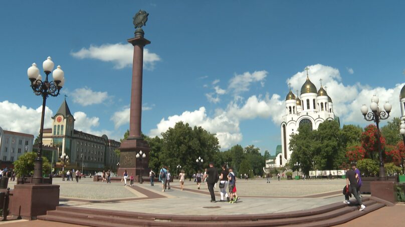 Площадь калининграда фото On Saturday in Kaliningrad plan to block off partially traffic around Victory Sq