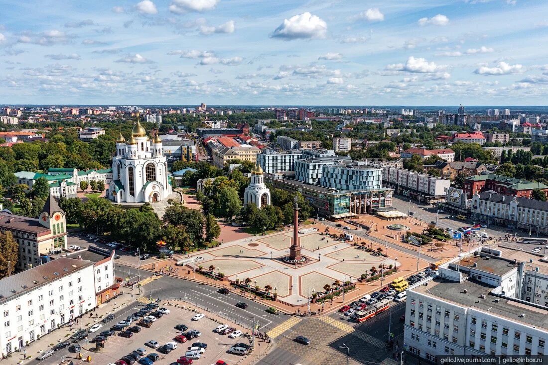 Площадь калининграда фото Калининград с высоты - самый "европейский" город России" в блоге "Города и сёла 