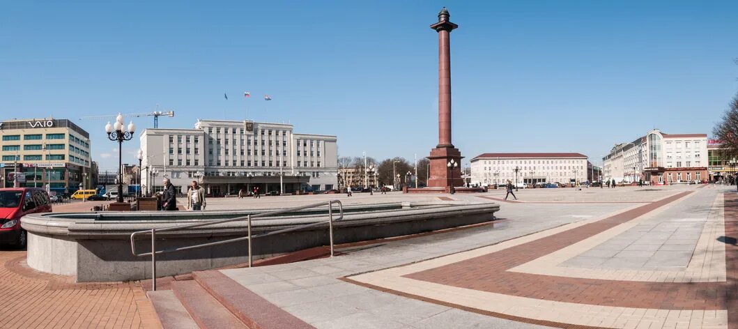 Площадь калининграда фото Victory Square, center place. Kaliningrad. Russia - Территория