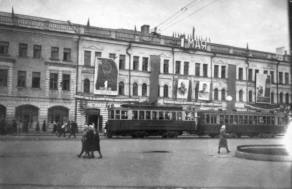 Площадь карла маркса орел фото Орёл - Исторические фотографии 1946-1991 - Фото - Городской электротранспорт