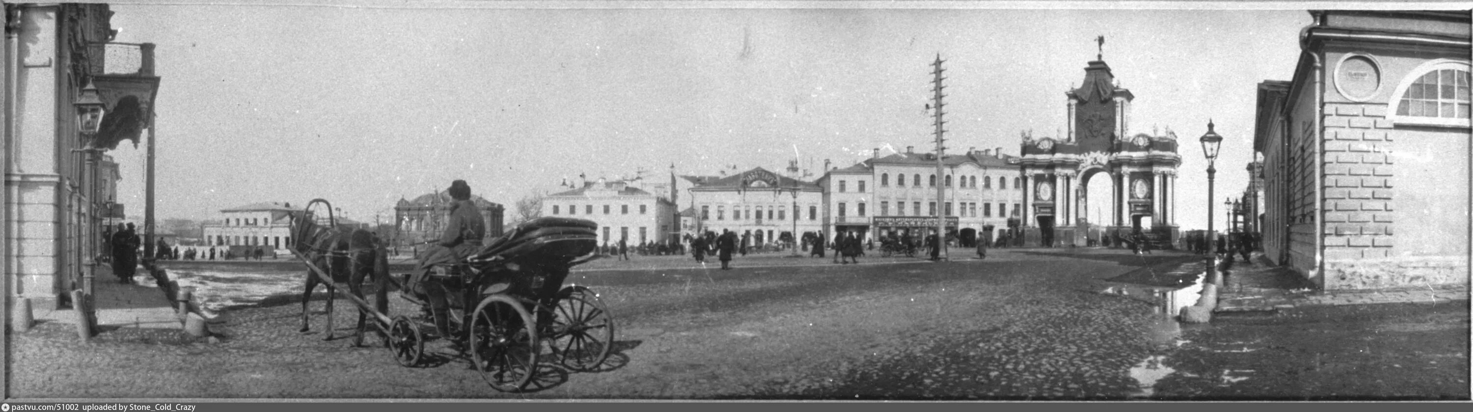 Площадь красных ворот фото Вид на площадь Красных ворот - Retro photos