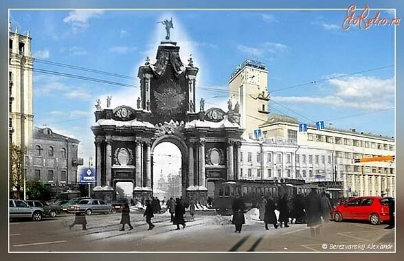 Площадь красных ворот фото Красные ворота современный коллаж мистическая Москва Бесплатные экскурсии по Мос