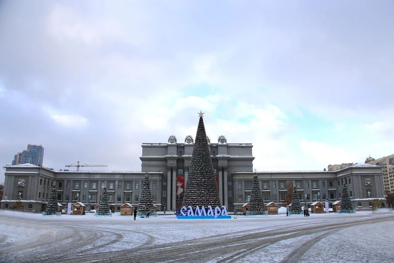 Площадь куйбышева самара фото Самара. площадь Куйбышева. Зимнее настроение. Новости Самара