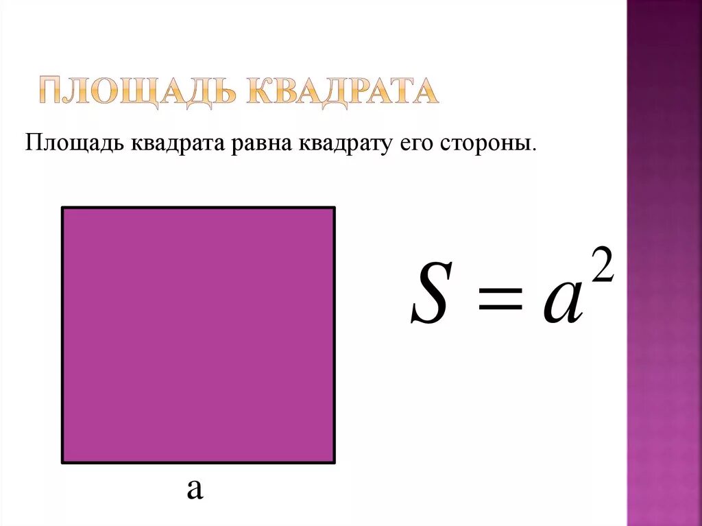 Площадь квадрата фото Площадь квадрата