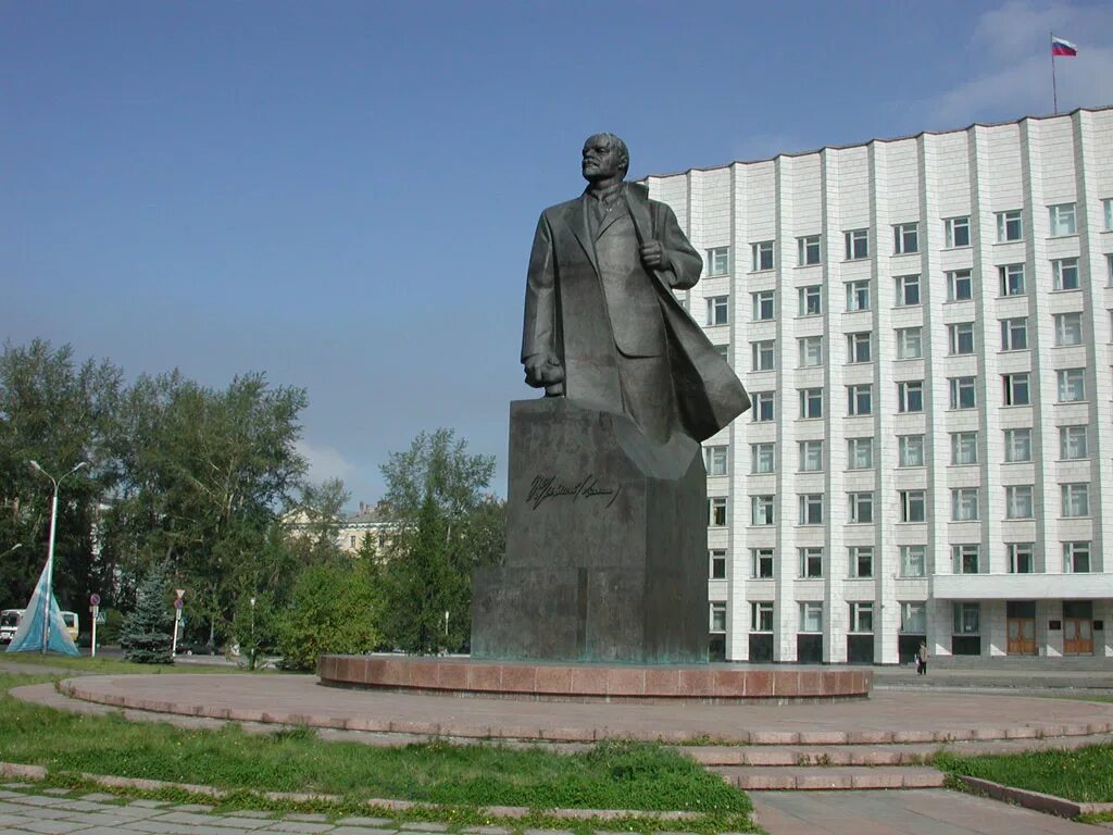 Площадь ленина архангельск фото Архангельск, памятник Ленину скачать фото обои для рабочего стола