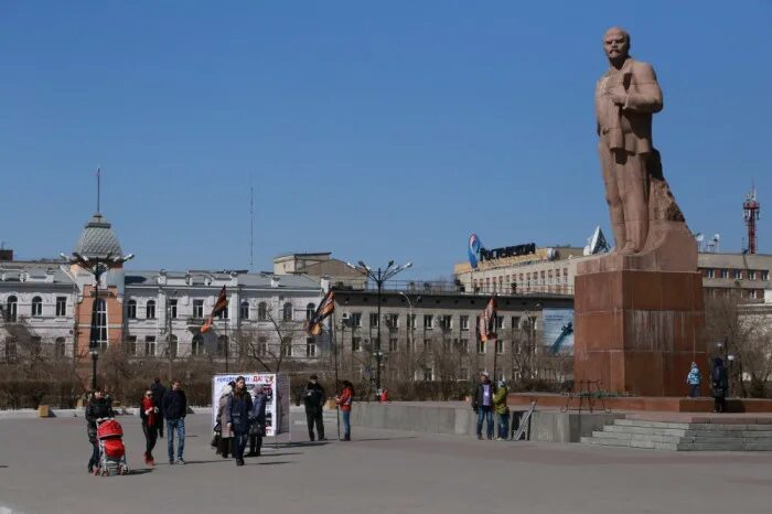 Площадь ленина чита фото Присвоение Чите звания "Город трудовой доблести" хотят отметить концертом на пл.