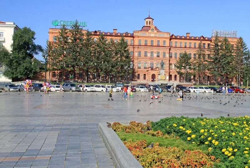 Площадь ленина хабаровск фото Building on the Lenin Square in Khabarovsk Editorial Photography - Image of outs