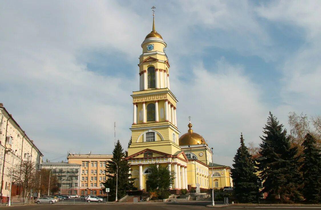 Площадь ленина липецк фото Кафедральный собор Рождества Христова, Липецк (Липецк, город), фотография. фасад