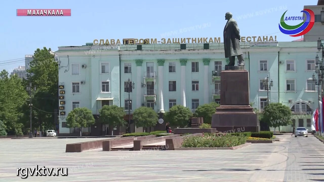Площадь ленина махачкала фото Началась реконструкция центральной площади Махачкалы - YouTube