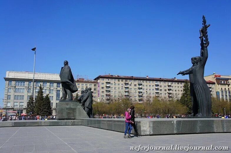 Площадь ленина новосибирск красный проспект фото Новосибирск. Площадь Ленина и Красный проспект. - Монументальная пропаганда - Li