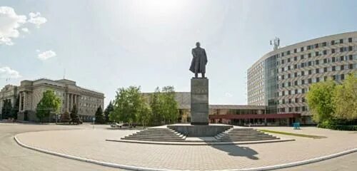 Площадь ленина оренбург фото В. И. Ленин, monument, memorial, Russian Federation, Orenburg, Lenin Square - Ya