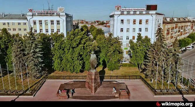 Площадь ленина рязань фото Памятник В. И. Ленину - Рязань