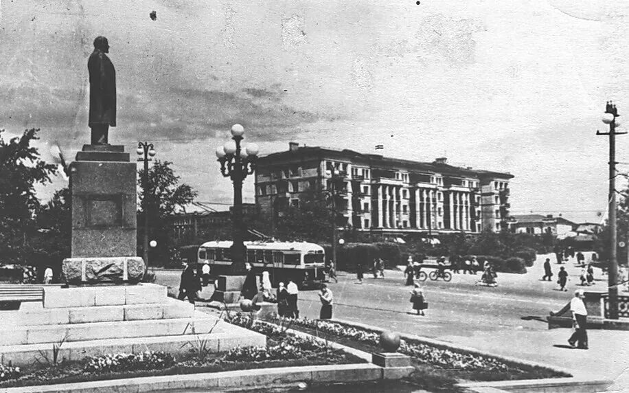 Площадь ленина старое фото Омск - Исторические фотографии - Фото - Городской электротранспорт