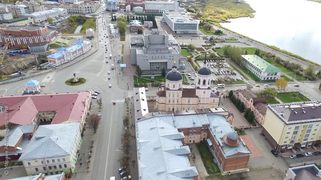 Площадь ленина томск фото Томск Часовня Иконы Божией Матери Иверская Собор Богоявления Господня Фотография