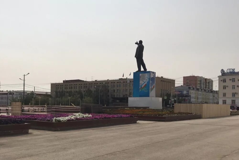 Площадь ленина якутск фото Началась реконструкция площади Ленина в Якутске