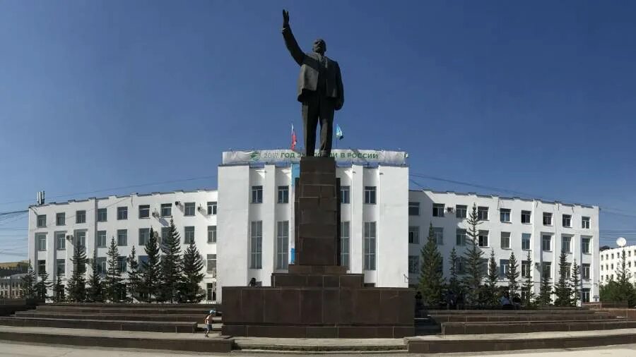 Площадь ленина якутск фото В Якутске назвали сроки завершения благоустройства площади Ленина Новости России