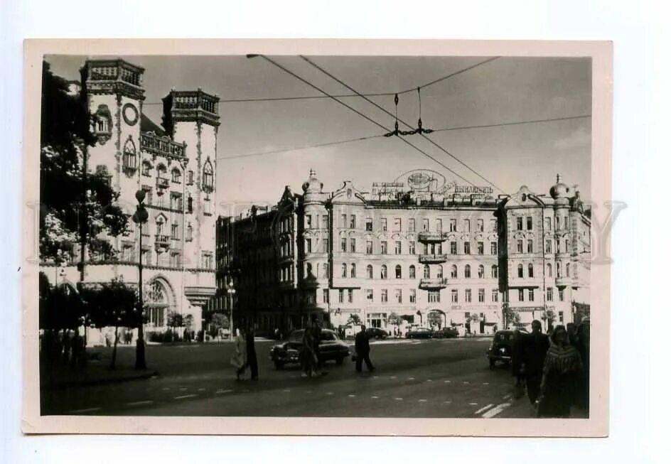 Площадь льва толстого фото 289861 ВИДЫ ГОРОДОВ СССР Ленинградская область Лев Толстой 1956 год Ленфотохудож