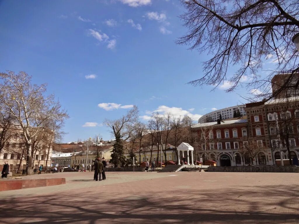 Площадь маркина фото Прогулка по улице Рождественская в Нижнем Новгороде Легким на подъем
