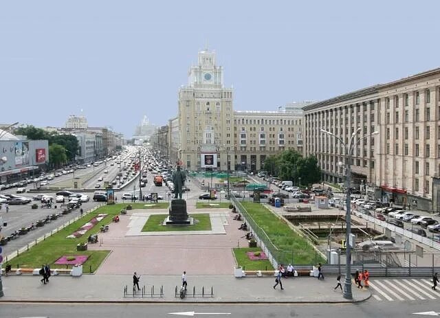 Площадь маяковского фото Результат реконструкции Триумфальной площади положительно оценили около 95% моск