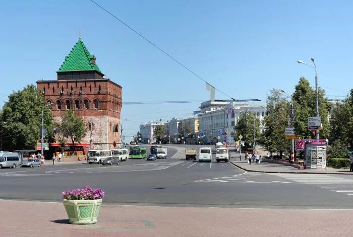 Площадь минина нижний новгород фото Площадь Минина и Пожарского - Нижний Новгород