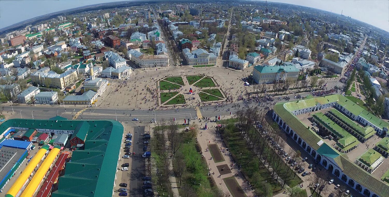 Площадь мира 2 кострома фото В Костроме 9 мая ограничат движение в центральной части города ТРК "Русь"