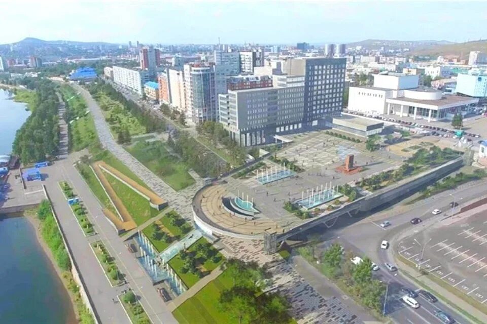 Площадь мира красноярск фото Проект реконструкции Театральной площади Красноярска подготовят к весне - KP.RU