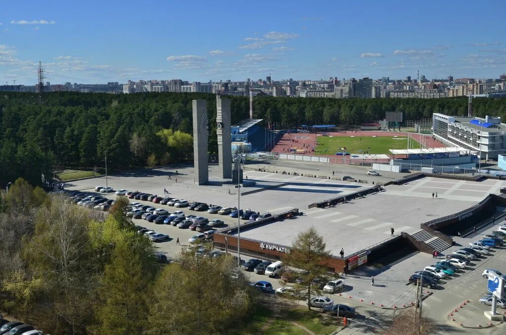 Площадь науки челябинск фото Памятник Курчатову - Европа, Россия, Челябинская область