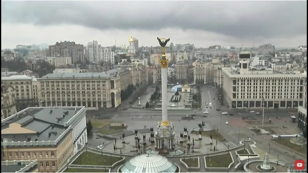 Площадь независимости фото Live Webcam from Independence Square, Kyiv, Ukraine - YouTube