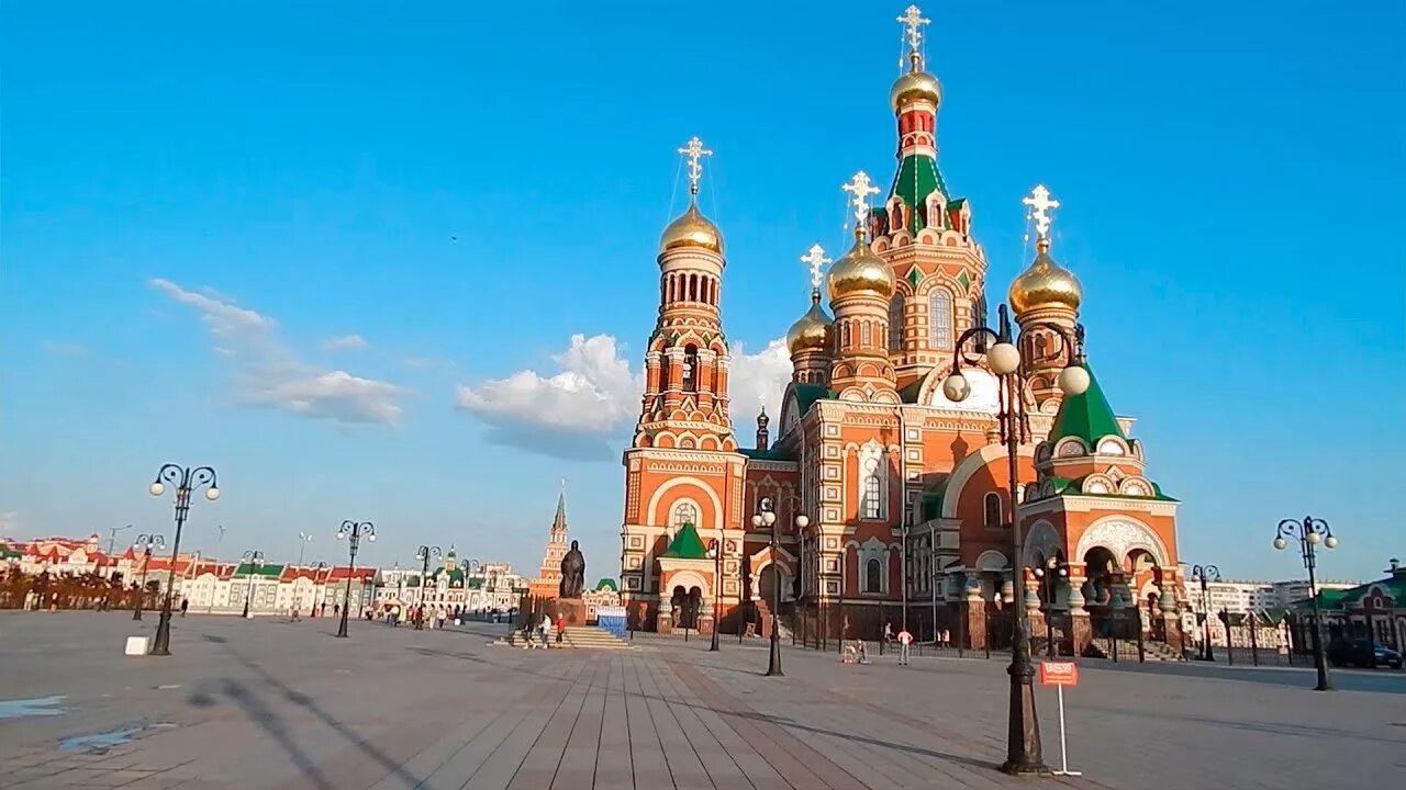 Площадь никонова в йошкар оле фото Площадь Республики Пресвятой Девы Марии Йошкар-Ола, Республика Марий Эл, Россия 