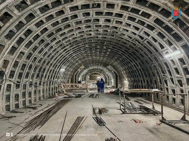 Площадь около метро горный институт свежее фото Construction of the station "Mountain Institute" ("Big Prospect") continues. The