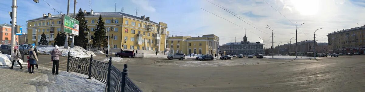 Площадь октября фото Панорама города Барнаул :: Сергей Черепанов - Социальная сеть ФотоКто