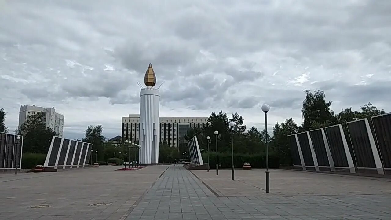 Площадь памяти тюмень фото Тюмень. Площадь Памяти - YouTube