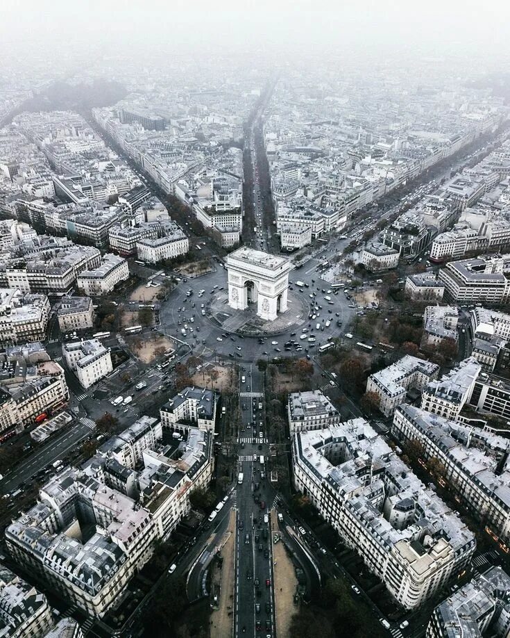 Площадь парижа фото Paris from above by @badluckbae 1080x1348 : CityPorn City streets photography, C