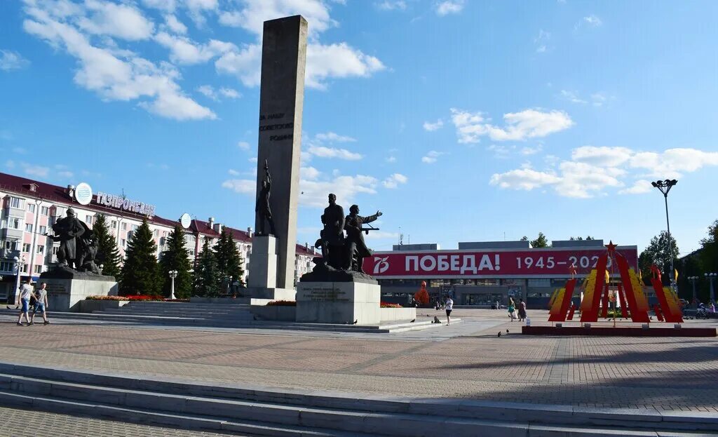 Площадь партизан брянск фото Памятник, monument, memorial, Russia, Bryansk, ploshchad Partizan - Yandex Maps