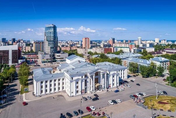 Площадь перми фото Дневная Пермь с высоты. Автор фото: Кирилл Здоров 2023 Пермь LIVE ВКонтакте