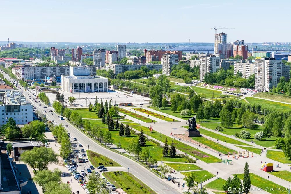 Площадь перми фото Город на ладони. Как выглядит Пермь с высоты птичьего полета АиФ Пермь